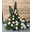 Centro funerario con 24 rosas blancas o rojas - Imagen 1