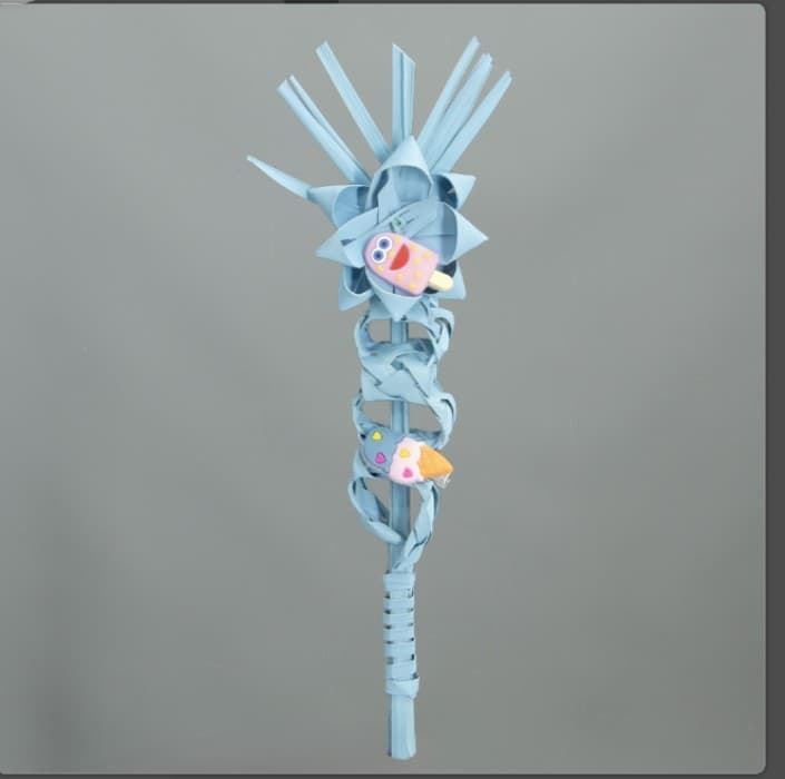 Palma azul trenzada - Imagen 1