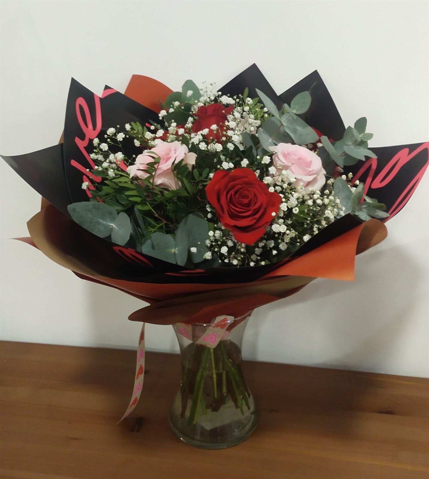 Ramo de 7 rosas combinado - Imagen 2